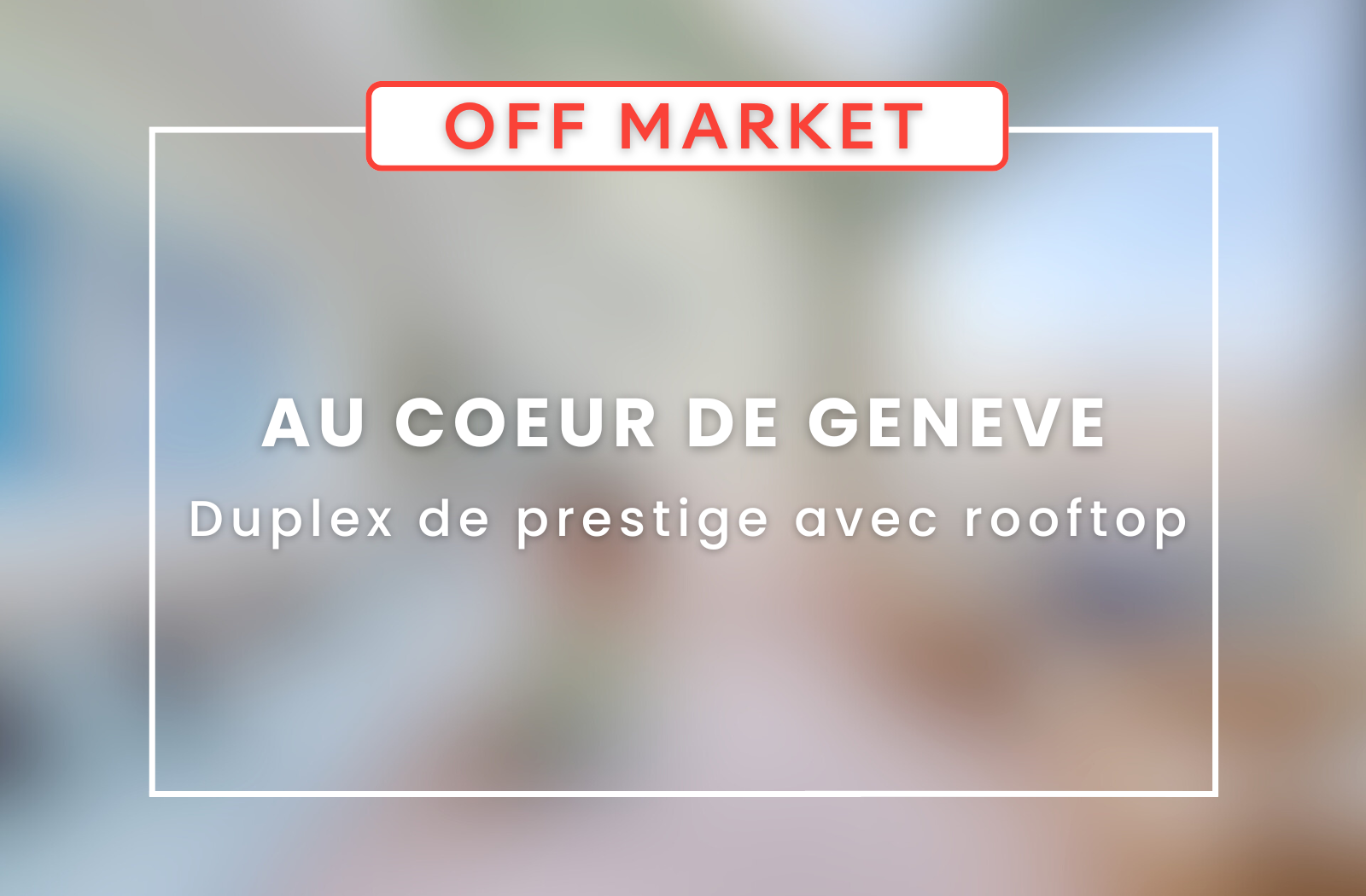 Magnifique duplex de prestige avec terrasse Rooftop