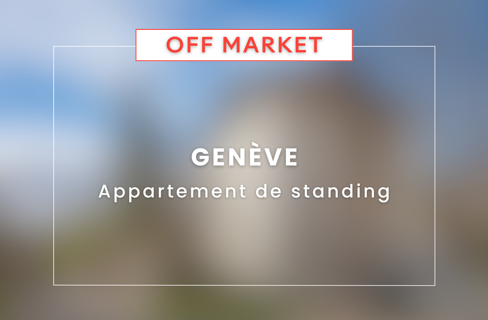 Appartement de prestige au cœur de Genève