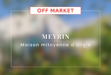 En exclusivité : Charmante maison familiale THPE au cœur de Meyrin-Village
