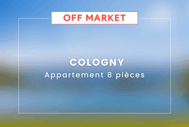 COLOGNY - APPARTEMENT D'EXCEPTION